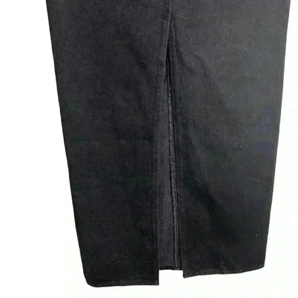 SNACKS! MOTHER candy stick denim maxi skirt in licorice Size 27 - Picture 10 of 15